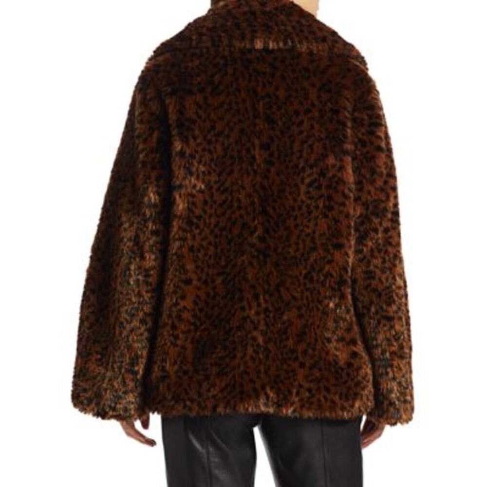Joie Kisha Leopard Print Faux-Fur Jacket – Size XS - Picture 6 of 11